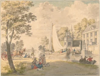 Summer Landscape with Pleasure Boats